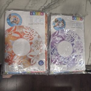 Intex Kids Swim Tube - Vibrant Orange and Purple-selling 2 Together